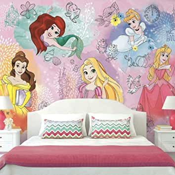 Princess Mural, Disney Wall Murals, Decorating Nursery, Toddlers Bedroom, Organization Nursery, Disney Princess Bedroom, Disney Mural, Furniture Nursery, Disney Princess Room