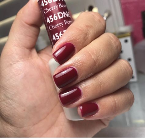 Dnd Red Cherry Nails, Fun Nail Polish Colors, Dnd 432 Dark Scarlet, Dnd Garnet Red, Dnd Cherry Berry, Gelixir Gel Polish Colors, Dnd Gel Polish Fall Colors, Dnd Christmas Nails, Boston University Red Nails