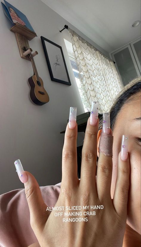 Long Nude Acrylic Nails, Madison Bailey, Tapered Square Nails, Zebra Nails, Acrylic Toe Nails, Duck Nails, Tapered Square, Cute Acrylic Nail Designs, Pretty Gel Nails