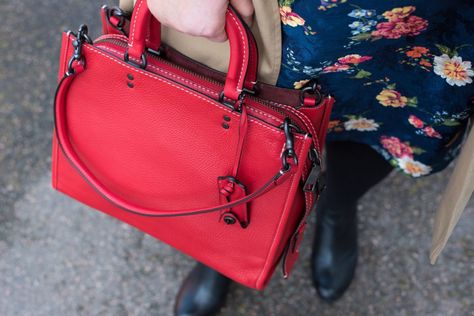 Coach Rogue Bag, Red Leather Tote Bag, Coach Rogue, Trapeze Bag, Big Tote Bags, Structured Bag, Buy Bags, Coach Me, Cheap Bags