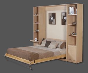 Stunning, creative and unique furniture design ideas Foldaway Bed, Murphy Bed Office, Loft Style Apartments, Queen Murphy Bed, Modern Murphy Beds, Office Guest Room, Guest Room Office, Cabinet Bed, Room Additions