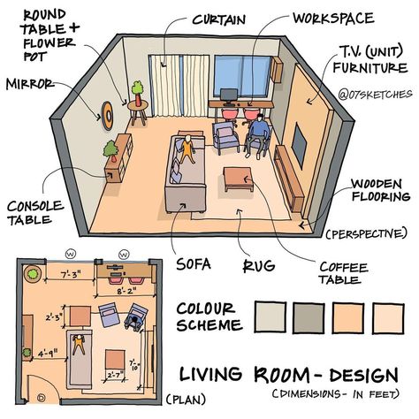 1,098 Me gusta, 4 comentarios - 07sketches•Architecture•Design (@07sketches) en Instagram: "Designing a formal living room with workspace.⁣ Tools used - Conceptsapp, Ipad pro 11 inch,…" Spaces Drawing, Bohemian Drawing, Interior Design Basics, Aesthetics Vintage, Living Room Plan, Room Concept, Ipad Pro 11 Inch, Architecture Drawing Plan, Drawing Interior