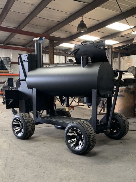 My smoker from Lang bbq Gas Bottle Bbq, Bbq Grill Diy, Custom Bbq Grills, Homemade Grill, Smoker Pit, Custom Smokers, Custom Bbq Smokers, Smoker Designs, Bbq Smoker Trailer