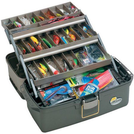 Plano Large 3-Tray with Top Access Tackle Box, Gray Fishing Box, Tray Styling, Bait And Tackle, Fishing Tackle Box, Tackle Box, Fishing Equipment, Fishing Bait, Box Dimensions, Metal Box