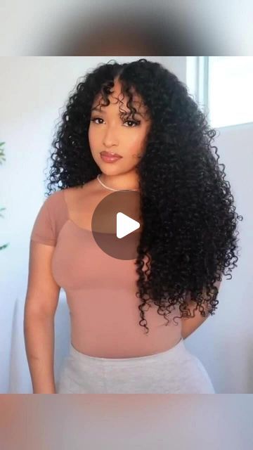 Curly Long Crochet Hairstyles, Crochet Braid Styles Ideas Black Hair, Curly Sew In No Leave Out, Curly Sew In Hairstyles, Crochet Human Hair, Crochet Curly Hair, 3b 3c Hair, Curly 3b, Human Hair Crochet