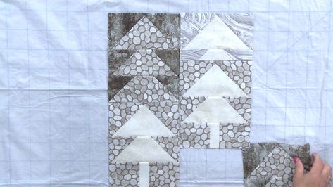 Misted Pines Quilt Pattern, Misty Pines Quilt Pattern, Misty Pines Quilt, Misted Pines Quilt, Solstice Quilt, Denim Quilts, Panel Ideas, Quilting Tutorial, Art Quilting