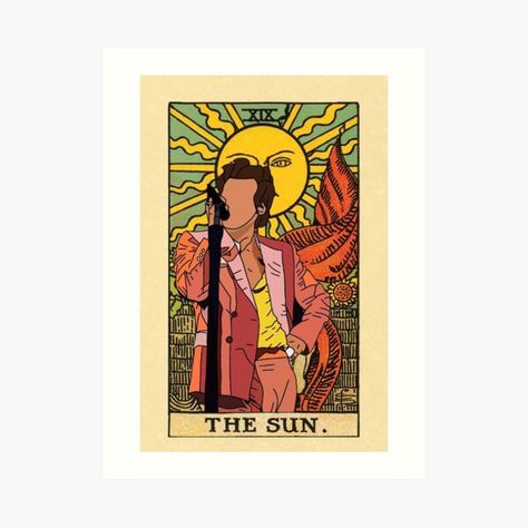 The Sun Poster, Sun Poster, Sun Sticker, Harry Styles Fine Line, Harry Styles Poster, Sac Diy, Sun Art, Louis And Harry, The Perfect Guy