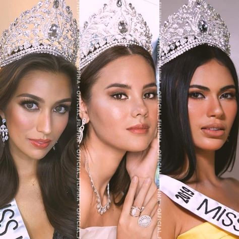 𝐎𝐟𝐟𝐢𝐜𝐢𝐚𝐥 𝐅𝐢𝐥𝐢𝐩𝐢𝐧𝐚 on Instagram: “[🇵🇭] Different faces, Same crown!✨👑 • Last 3 Different, Wonderful and Empowered women from Binibining Pilipinas who won the BBP-Universe…” Binibining Pilipinas, Catriona Gray, Different Faces, Gray Fashion, Grey Fashion, Women Empowerment, Fashion Inspo, Universe, Crown