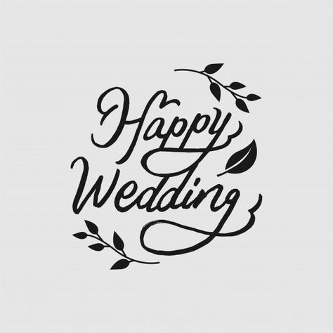 Tulisan Happy Wedding Art, Happy Wedding フォント, Happy Wedding 手書き, Kartu Ucapan Happy Wedding, Happy Wedding Card, Ucapan Happy Wedding, Wedding Lettering, Invitation Typography, Mandala Wedding