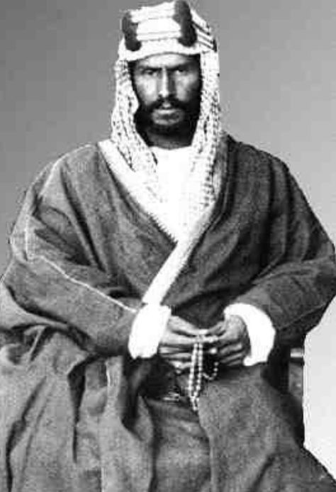 HISTORY- The first king of Saudi Arabia was King Abdulaziz and he is shown in the picture above. He ruled over the kingdom from 1902 to 1921 and led the kingdom through war. He got power by restoring his family as the leaders Riyadh. The first King also conquered Nejd and the Hejaz which are areas that are part of Saudi Arabia to this day. Ibn Saud, King Abdulaziz, Saudi Arabia, A Man, The First, Black And White, White, Black