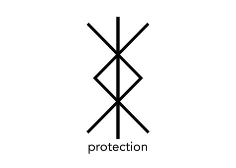 Protection Tattoos, Viking Protection Rune, Runes Symbols, Rune Magic, Viking Rune Tattoo, Protection Rune, Nordic Symbols, Symbols Tattoo, Protection Tattoo