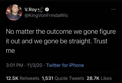 Rappers Twitter Quotes, Rapper Quotes Twitter, Von Tweets, King Von Quotes Twitter, King Von Quotes, Young Thug Tweets, King Von Tweets, Meliodas Pfp, King Von Tweets Quotes