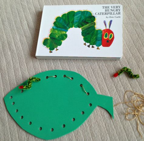 The very hungry caterpillar Very Hungry Caterpillar Craft, Book And Craft, Eric Carle Activities, The Very Hungry Caterpillar Activities, Hungry Caterpillar Craft, Hungry Caterpillar Activities, Caterpillar Book, Butterflies Activities, Bugs Preschool