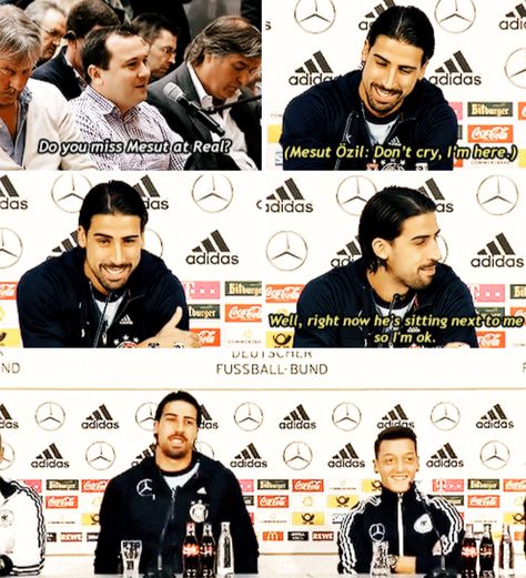 Sami Khedira and Mesut Özil. Sami Khedira, Mesut Ozil, Soccer Fans, Everything Is Awesome, Real Madrid, Madrid, Soccer, Football, Sports