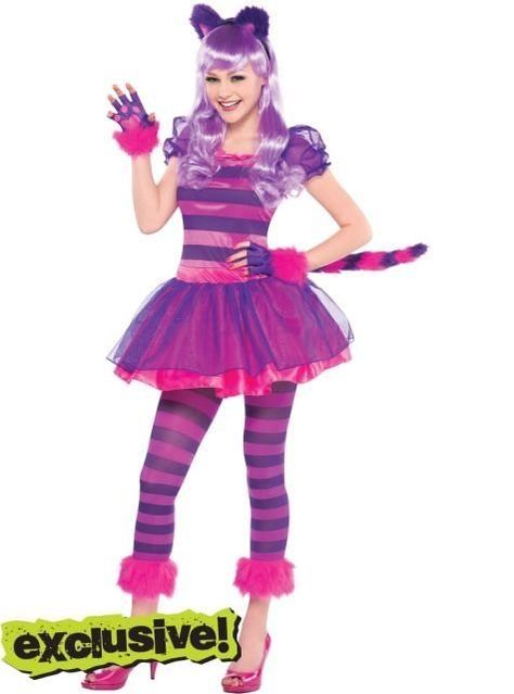 Cheshire Cat Girls Cheshire Cat Costume, Cheshire Cat Costume, Cheshire Cat Alice In Wonderland, Party City Costumes, Teen Halloween, Girls Fancy Dress, Alice In Wonderland Costume, Wonderland Costumes, Diy Kostüm