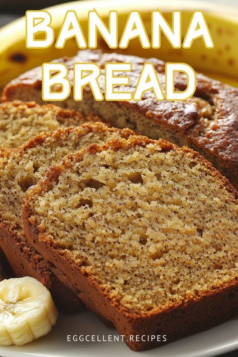 If you are craving a delightful and comforting treat, look no further than this classic Banana Bread recipe. #banana bread recipe easy chocolate chip #banana bread recipe easy #banana bread recipe easy moist #banana bread recipe easy 3 ingredients #banana bread recipe easy healthy #banana bread recipe easy cake mixes #banana bread recipe easy moist muffins #Banana Bread recipe #Banana Bread easy #Banana Bread healthy #banana bread recipe gluten free Banana Bread Best Ever, Banana Bread No Baking Powder, Banana Bread Using Cake Mix Recipe, Cake Mix Banana Bread 3 Ingredients, Betty Crocker Banana Bread Recipe, Easy Banana Bread Recipe 3 Ingredients, 3 Banana Bread Recipe, Banana Bread Mini Loaves, Best Banana Bread Recipe Moist