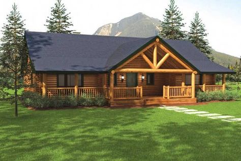 Cottage Building, Log Home Flooring, Log Home Plan, Log Home Living, Log Home Floor Plans, Log Home Plans, Cabin Home, Building Plan, Log Cabin Homes