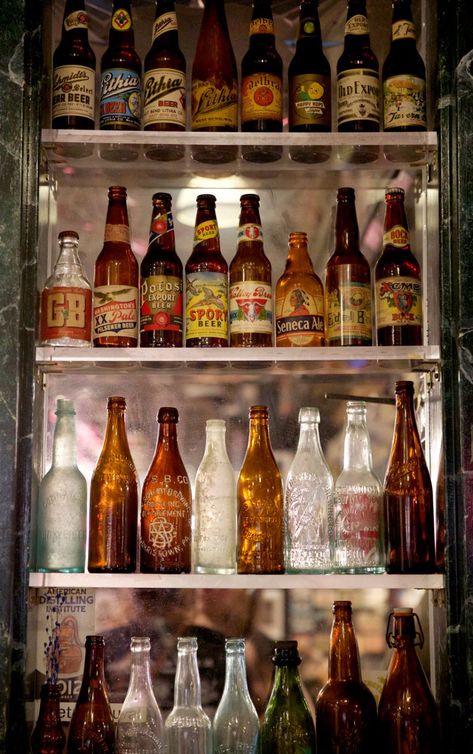 Beer Bottle Aesthetic, Beer Aesthetics, Brewery Mural, Insect Play, Bottles Of Liquor, Vintage Beer Bottle, Beer Aesthetic, Cool Old Cars, Tool Room