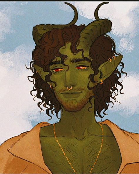 Green Tiefling Male, Green Tiefling, Pathfinder Character, Fantasy Races, Dnd Art, Sketch Inspiration, Drawing Images, Dnd Characters, Fantasy Character Design