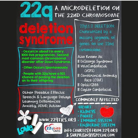 22q awareness 22q11.2 Deletion Syndrome, 22q Deletion Syndrome, Tetralogy Of Fallot, Digeorge Syndrome, Chromosomal Disorders, Cleft Palate, Language Delay, Speech Delay, Learning Differences