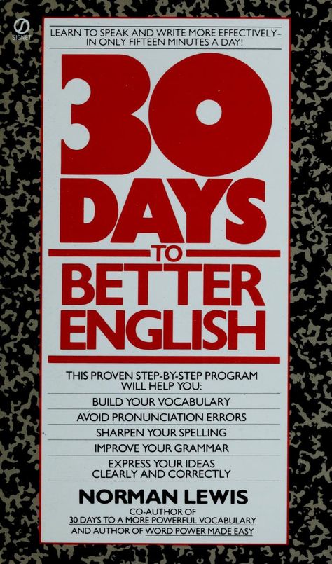 Word Power Made Easy, Norman Lewis, Writer Jobs, Job Humor, Better English, Daily Progress, Easy Books, English Book, Self Help Books