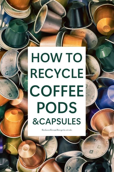 Recycle Coffee Pods, Coffee Pods Jewellery, Environmentally Friendly Living, How To Recycle, Book Cafe, Coffee Capsules, Coffee Pods, The Uk, Recycling