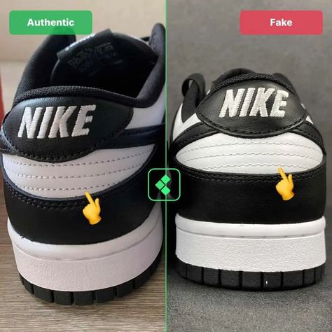 Panda Dunk Fake Vs Real Guide Outfits With Panda Dunks, Nike Dunk Panda, Nike Dunk Outfit, Dunk Panda, Trending Shoes For Men, Dunk Low Panda, Legit Check, Panda Dunks, Fake Shoes