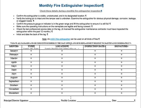 Monthly Fire Extinguishers Checklist and a Self-Inspection Checklist for Portable Fire Extinguishers Templates https://etsy.me/3ujtrBj #fireextinguishers #firechecklist #firerisks #template #worddoc #riskassessment #firemanagement #businessforms #bobsworkhouse Inspection Checklist, Fire Extinguishers, Facility Management, Fire Extinguisher, Word Doc, A Fire, Data Sheets, The Fire, Remote Work