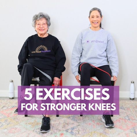 Fitness & Joy — yes2next Easy Senior Excerises, Exercises For Arthritic Knees, Stronger Knees, Knee Mobility, Knee Replacement Exercises, Leg Strengthening Exercises, Hamstring Curl, Chair Workout, Knee Strength