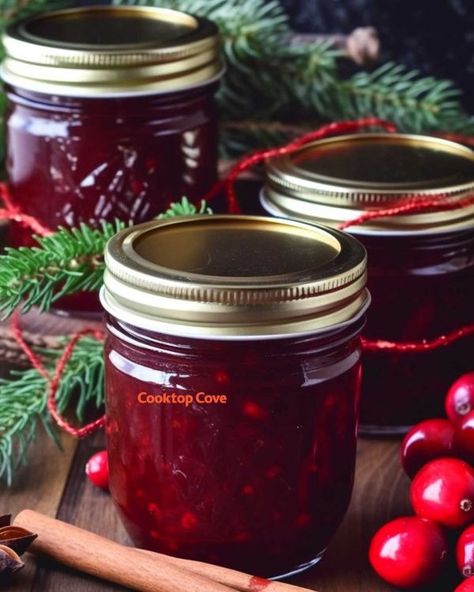 Made 3 batches today for gifting! I get loads of compliments every time! Spiced Christmas Jam, Cooktop Cove, Christmas Jam, Jam Recipes Homemade, Canning Jam, Winter Fruit, Christmas Food Gifts, Jam And Jelly, Jelly Recipes