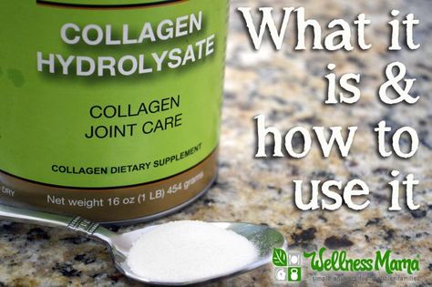 What is Collagen Hydrolysate? What Is Collagen, Collagen Hydrolysate, Wellness Mama, Collagen Benefits, Gaps Diet, Collagen Powder, Trim Healthy Mama, Collagen Production, Health Articles