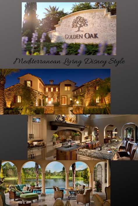 Golden Oaks Disney Home, Golden Oaks Disney, Golden Oak Disney, Disney Golden Oak, Disney Lifestyle, Mediterranean Living, Vision Bored, Vision Book, Family Pool