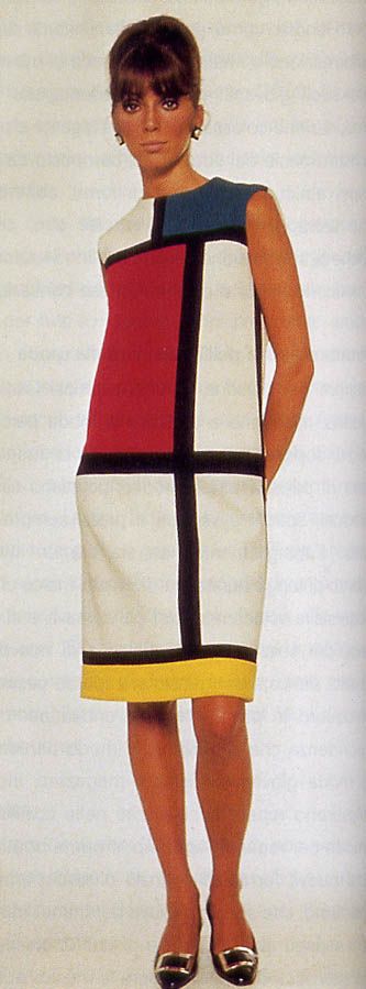 La moda negli anni: Anni '60 The 60s Fashion, 1960s Outfit, Mondrian Dress, 70s Mode, Fashion 60s, Pop Art Fashion, Mode Editorials, Glamour Vintage, Fashion 70s