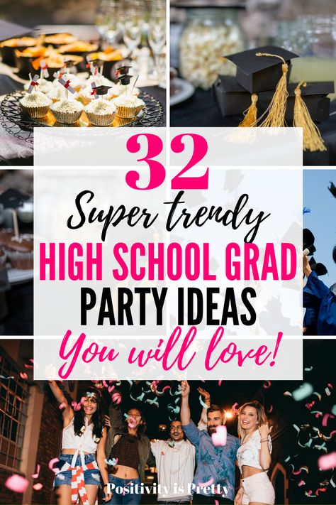 Graduation Party Ideas Girl, High School Graduation Themes, High School Grad Party Ideas, Middle School Graduation Party, High School Graduation Party Themes, High School Grad Party, High School Graduation Party Ideas, Boys High School Graduation Party, Boys Graduation Party