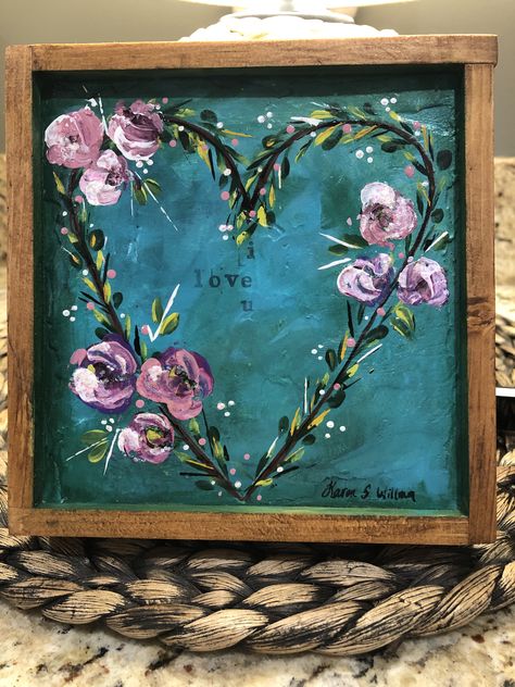 Rose Paintings, Christ Painting, Art Sherpa, The Art Sherpa, Art Camp, Heart Crafts, Paint And Sip, Camping Art, Painted Flowers