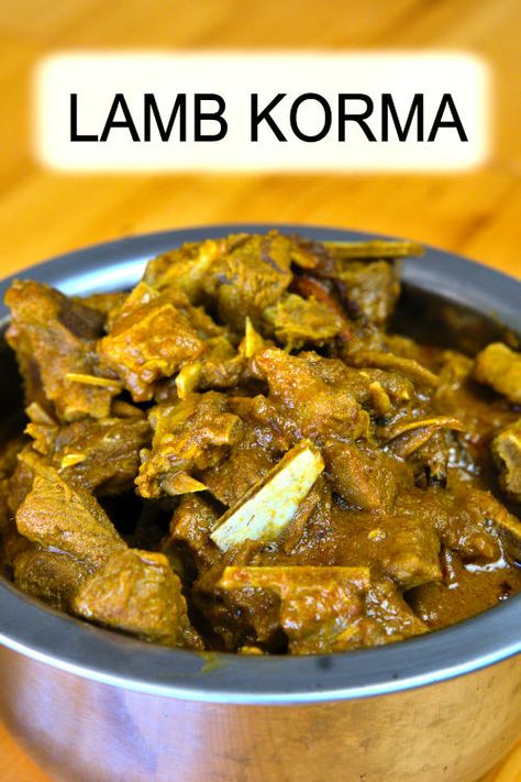 Lamb Korma Recipe, Asian Stir Fry Recipe, Lamb Korma, Mild Curry, Chicken Korma Recipe, Marinated Lamb, Korma Recipe, Asian Stir Fry, Chicken Korma