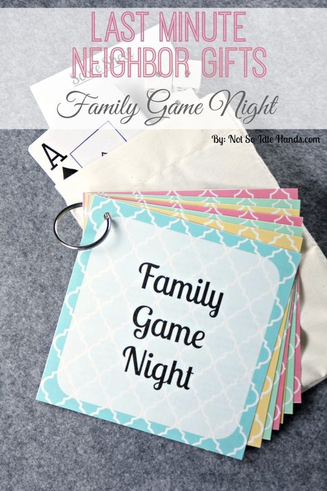 Cheap and Easy DIY Christmas Neighbor Gifts | Holidays | Craft Tutorial Idea | Handmade Gift Neighbor Christmas Gift Ideas, Game Night Gift Basket, Christmas Gift Ideas For Neighbors, Gift Ideas For Neighbors, Affordable Christmas Gift Ideas, Christmas Neighbor Gifts, Neighbor Gift Ideas, Game Night Gift, Christmas Neighbor