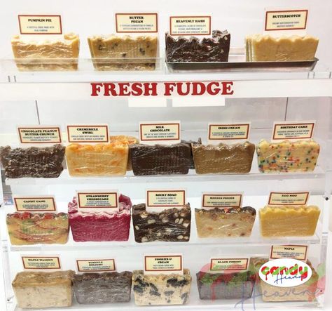 Fudge Display, Fudge Candy, Crown King, Strawberry Candy, All Candy, Did You Know Facts, Irish Cream, Candy Store, Fudge Recipes