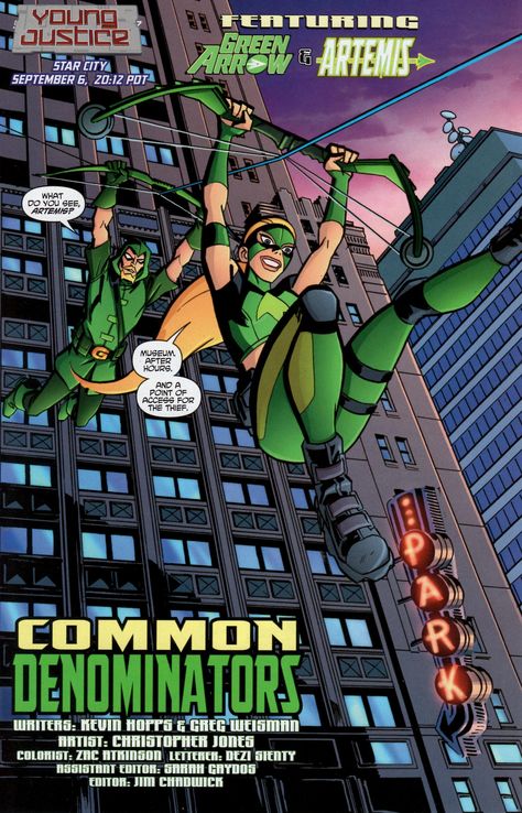 Learning on the Job Jason X Artemis, Artemis Dc Comics, Artemis Grace Comic, Artemis Of Bana-mighdall, Artemis Young Justice, Green Arrow Family Dc Comics, Arrow Family, Artemis Crock, Young Justice Comic