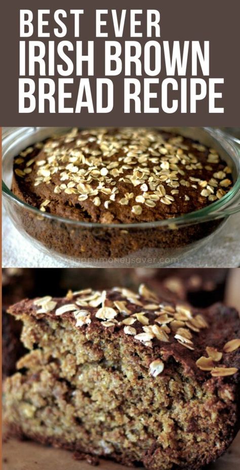 Irish Guinness Brown Bread, Irish Brown Bread Recipe Traditional, Brown Bread Recipes Easy, Irish Desserts Traditional Ireland, Brown Bread Recipes, Irish Breads, Authentic Irish Recipes, Irish Brown Soda Bread, Guinness Bread