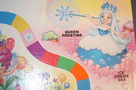 Queen frostine ice cream sea Queen Frostine, Disney Movie Night Dinner, Movie Night Dinner, Disney Movie Night, Party Queen, Candyland Party, Candy Land Theme, Ice Princess, Candyland Decorations