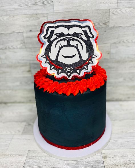 Uga Cake, Georgia Cake, Georgia Bulldogs Cake, Bulldog Cake, Georgia Bulldog, Bday Cake, Theme Cake, Georgia Bulldogs, Custom Cakes