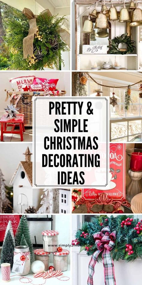 9 Simple Christmas Decor Ideas You Can Easily Use in Your Home! How To Decorate With Nutcrackers For Christmas, Hobby Lobby Christmas Decor 2023, Christmas Greenery Decor, Christmas Tree Ideas 2023, Simple Christmas Decor Ideas, Wallpaper Aesthetic Christmas, Christmas Living Room Decor Ideas, 10 Days Of Christmas, Christmas Living Room Decor