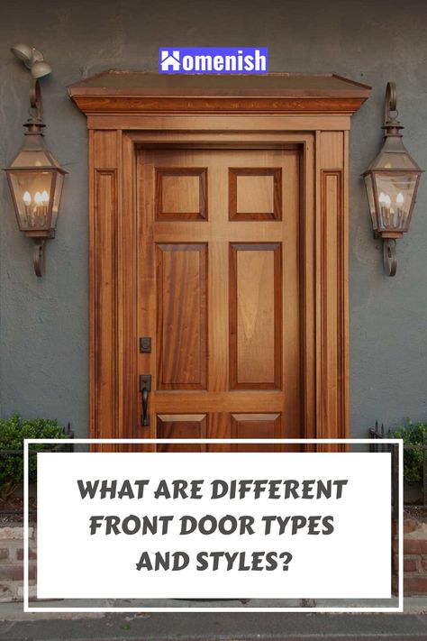 For your dream home to look complete, it needs a sturdy and luring front door that sets the tone for the entire house. Choosing the right door essentially comes down to security, durability, energy efficiency, and design. This article will explore various types of front doors, from classic to contemporary with various materials and style features. Types Of Doors Exterior, Different Types Of Doors, Types Of Front Doors, Safe Front Door, Speakeasy Door, Front Door Security, Open Floor Concept, Front Door Styles, Door Types