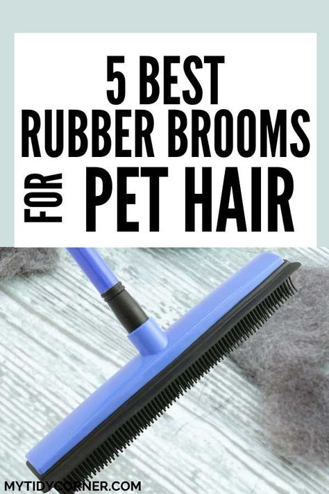 Best Broom For Tile Floors, Best Vacuum For Pet Hair, Pet Hair Cleaning Hacks, Cleaning Room Aesthetic, Best Pet Hair Vacuum, Best Broom, Dog Hair Cleaning, Rubber Broom, Dog Hair Removal