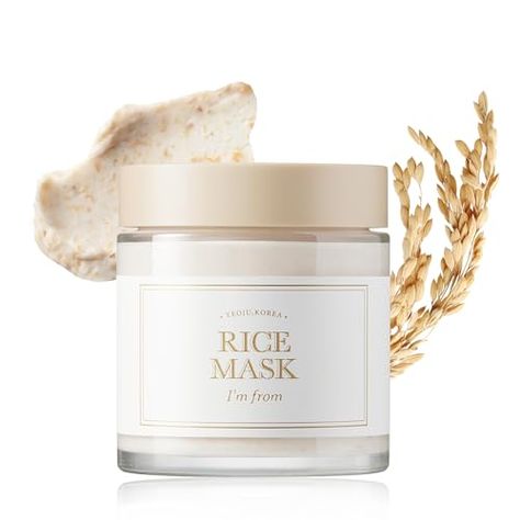 Rice Face Mask, Rice Mask, Skin Renewal, Radiant Beauty, Under Eye Mask, Natural Skin Care Products, Rice Powder, Vitamin B1, Organic Rice