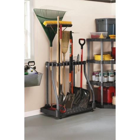 Garage Shed Ideas, Yard Tool Storage, Shovel Art, Tools Garage Organization, Storage Ideas For Garage, Beginner Garden, Garage Organization Shelves, Gardening Shed, Garbage Shed