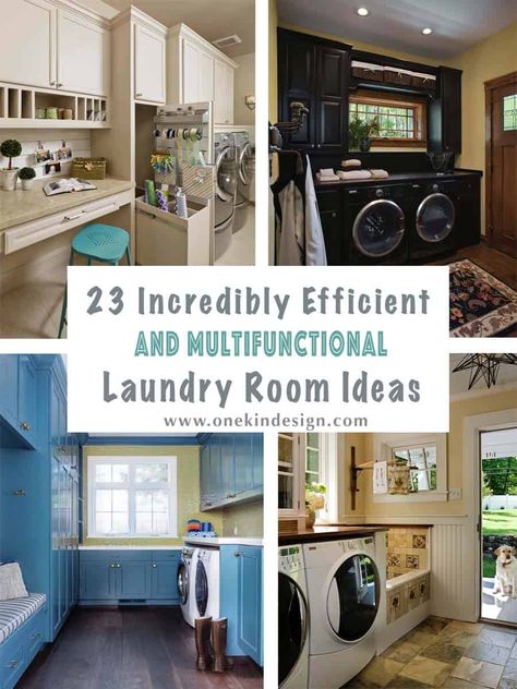 23 Incredibly Efficient And Multifunctional Laundry Room Ideas Mud Room Laundry Room Combo, Laundry In Kitchen, Laundry Room/mud Room, Pantry Laundry Room, Basement Laundry Room, Laundry Room Flooring, Large Laundry Rooms, Garden Retreat, Mudroom Laundry Room