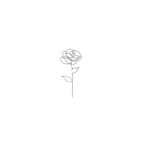 Delicate Rose Tattoo, Rose Tattoo Behind Ear, Simple Rose Tattoo, Minimal Tattoo Designs, Flor Tattoo, Tattoo Son, Behind Ear Tattoos, One Line Tattoo, Rose Drawing Tattoo