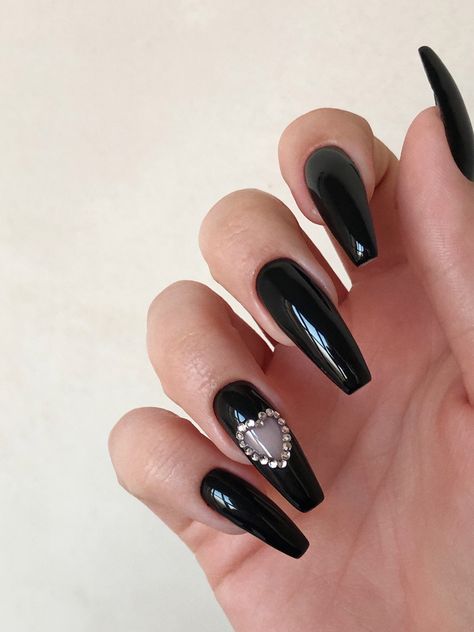 Coffin Black Nails, Luxurious Nails, Gothic Queen, Gothic Elegance, Nail Collection, Drip Nails, Edgy Nails, Goth Nails, Grunge Nails